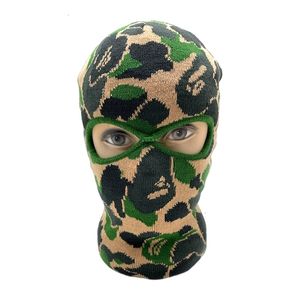 Beanie Skull Caps Pasamontañas Máscara facial Motocicleta Escudo táctico Camuflaje Esquí a prueba de frío Cosplay completo Gangster 230729