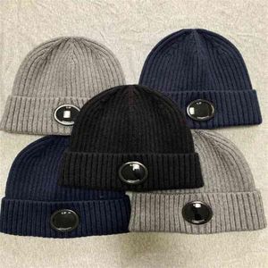 Bonnet crâne casquettes casquettes de balle classique chapeau d'hiver côtelé tricot lentille bonnet boussole C T220823310R