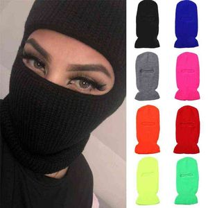 Beanie/Skull Caps Ball Caps unisex Volledige gezichtskap 1 gat ski masker balaclava bea t220823