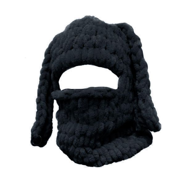 Bonnet / Skull Caps Beanieskl Adts Chapeau d'oreille de lapin drôle Clava Fluffy doux tricoté avec des oreilles d'hiver cadeaux de Noël Drop Delive DH56I