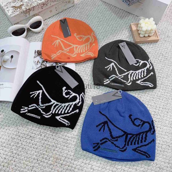 Bonnet / Skull Caps Bird Head Beanie Laine Tricoté Fossil Bird Golden Code Unisexe Automne et Hiver Chapeau Chaud Designer Bonnet Tricoté x0922