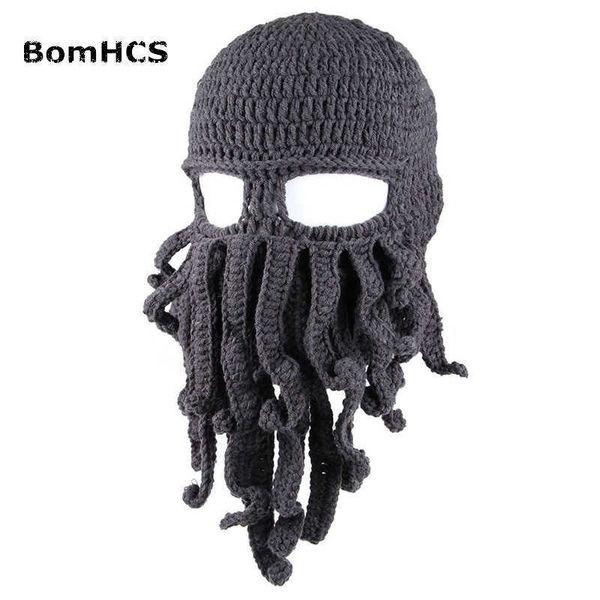 Beanie / Skull Caps BomHCS Comercio al por mayor Divertido Tentáculo Pulpo Cthulhu Knit Beanie Hat Cap Máscara de viento T221020