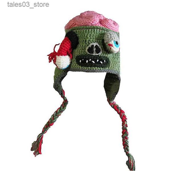 Gorro / Gorros de calavera BomHCS Zombie Eyes Gorros de punto Fiesta Disfraz de Halloween Accesorio Sombrero de regalo (S para niños 48-50 cm L para adultos 53-61 cm) Q231130