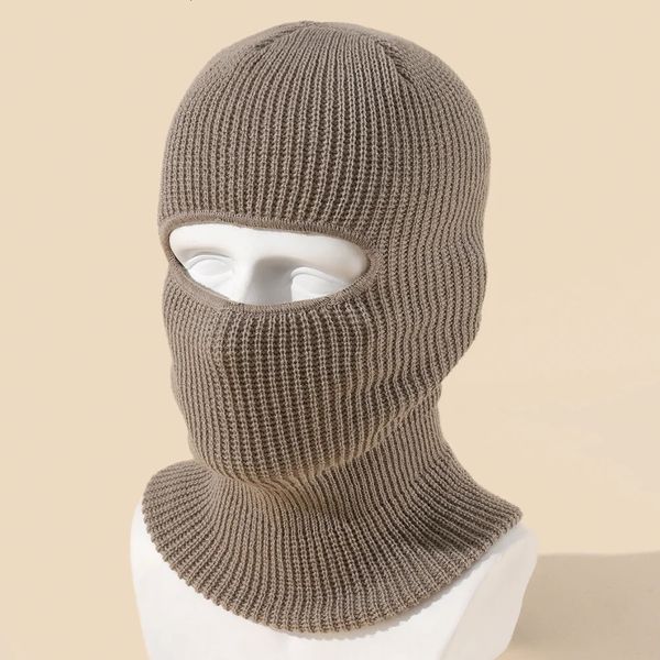 Bonnet Crâne Caps Couleur Bonbon Mignon Couverture Complète Masque De Ski Chapeau Ours Oreille Balaclava Chapeaux Tricotés Protection Cyclisme En Plein Air Bonnets Hommes 231130