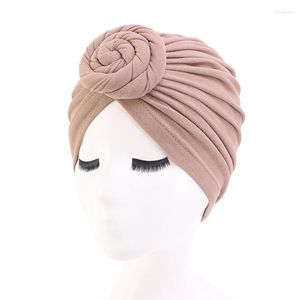 Beanie/Skull Caps Casual tulband voor vrouwen chemo hoed islamitische katoenen hoofddoek vrouwelijke haarband turbans moslimkap chemotherapie oliv22