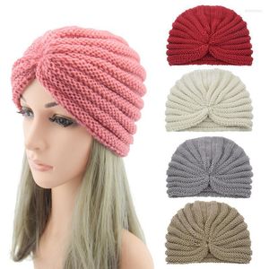 Bonnet/crâne casquettes fermé tricoté chapeau bohème orteil automne et hiver dames rétro neuf barres extérieur chaud coupe-vent Delm22