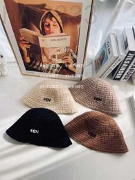 Beanie/Skull Caps Designer Alpaca Wool Knitting Bucket Hat Color is modieus veelzijdig uiterlijk als hetzelfde voor jonge geliefden 50rh