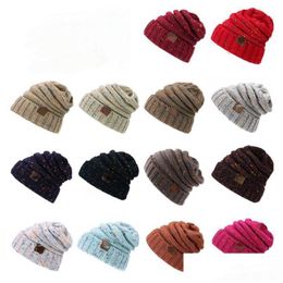 Bonnet / Skull Caps Designer Automne / Hiver Chaud Tricot Chapeau De Voyage En Plein Air Boule De Noël Drop Livraison Accessoires De Mode Chapeaux, Foulards G Dhff2