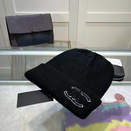 Beanie/Skull Caps Designer Brand Men's Luxury Beanie Hat Ladies Herfst en winter Nieuwe kleine geur Fashion Classic Trend Retro Warm Borduured Blackhat