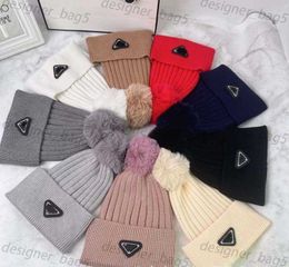 Beanie/Skull Caps Designer Hat hetzelfde trendmerk en winter warm gebreide hoed voor populaire en veelzijdige wollen hoed voor dames voor buitenkoude hoed