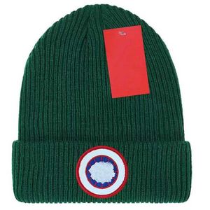 Bonnet / Skull Caps Designer Élégant Goose Skull Cap Lettre Jacquard Beanie Hommes Femmes Chaud Laine Chapeau Canada Unisexe Ski A2 T1HC Ventes d'usine en gros