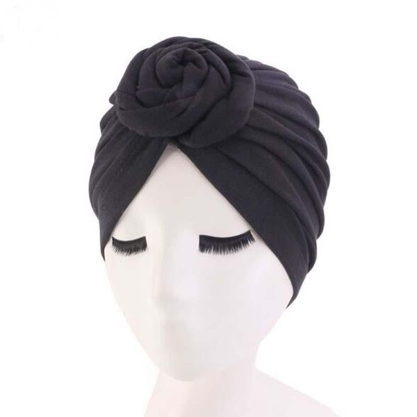 Bonnet/Crâne Casquettes Europe Amérique Donuts Skullies Bonnets Printemps Automne Marque Pompon Turban Coton Chapeaux Pour Femmes Boule Chimiothérapie Ca