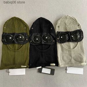 Beanie/Skull Caps Extra Fijne Merinowol Goggle Bivakmuts Muts Gebreide Muts Outdoor Houdt Warmte Windscherm Kap Heren Cap Skull Caps Zwart ONESIZE T230910