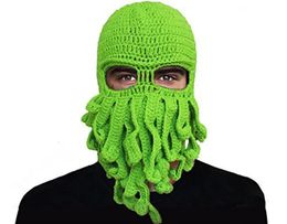 Beanie Skull Caps Hoofddeksels Halloween Party Grappige Cap Gehaakte Octopus Hoed Antenne Wol Gebreide Designer Ski Masker 231117