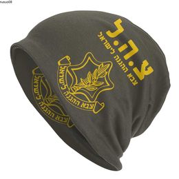 Bonnet / Casquettes de crâne Tsahal Forces de défense israéliennes Casquettes Militaire Armée Hip Hop Unisexe En Plein Air Skullies Bonnets Chapeaux Printemps Chaud Bonnet À Double Usage Bonnet En Tricot J230518