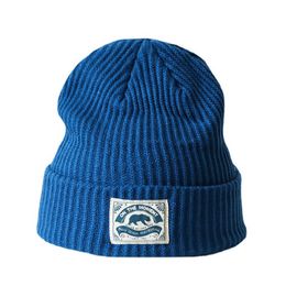 Beanie/Skull Caps gebreide beanie hoeden voor vrouwen Men Mense kleur Zwart wit blauw schattig beer % acryl gezellige manchet schedel pet dagelijkse slouchy stijl T221020