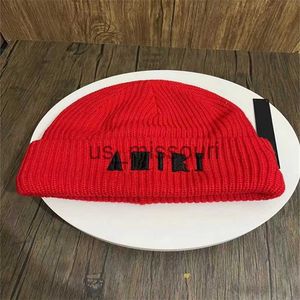 Bonnet / Skull Caps Chapeau tricoté Designer Beanie Cap Hommes Automne Hiver Caps Luxe Skull Caps Casual Ajusté 15 couleurs J0909