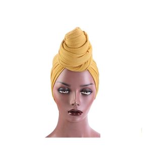 Beanie / Skull Caps Nudo Turbante Sombrero Mujeres Headwrap Cabeza Bufanda Cap Mujer Beanie Gorros Skl Bufandas Sombreros Moda para mujer Accesorio para el cabello Dhg3U