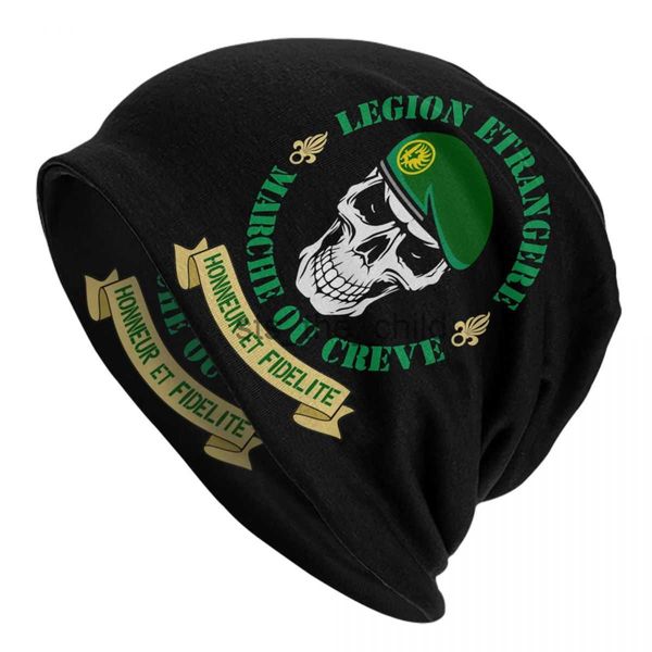 Bonnet / Skull Caps Legion Etrangere Foreign Legion Skullies Bonnets Chapeaux France Apedes Legio Patria Nostra Ski Caps Warm Head Wrap Bonnet Knit Hat x0907