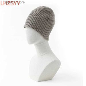 Beanie/Skull Caps LHZSYY Unisex Hoed %Wol Effen Warm Zacht HIP HOP Gebreide Mutsen Heren Winterpetten Damesmutsen Groothandel Cover Hoofdkap Mode Q231130