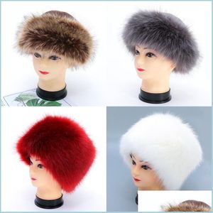 Beanie/Skull Caps Long Hair Hat Winddichte Beanie Fur Fluffy Headdear Fashion Keep warme koepel