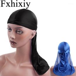 Beanie/Skull Caps Men's Silky Satin Durags Doo Rag Bandanas Turban Hat Wigs Durag Biker Hoofdband Pirate Hair Accessories1