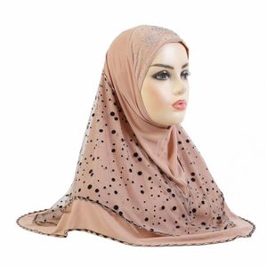 Bonnet / Casquettes de crâne Femmes musulmanes Mesh Hijab Écharpe instantanée One Piece Amira Foulard islamique Châle Wrap Turban Prière Hijabs Ni Dhgarden Dhaqg