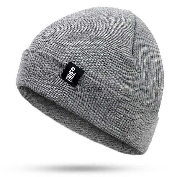 Beanie/Skull Caps Nouveau automne et hiver chaud tricoté chapeaux pour femmes hommes casquette de Ski mode décontracté laine bonnet chapeau dames Bonnets Skullies Bonnets YQ240207