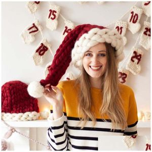 Beanie/Skull Caps Nieuwe Styles Wool Geknit hoeden Kerstmode Fashion Home Outdoor Party Herfst Winter Winter Kerstmis Geschenk voorstander van binnen Tree Dhygq