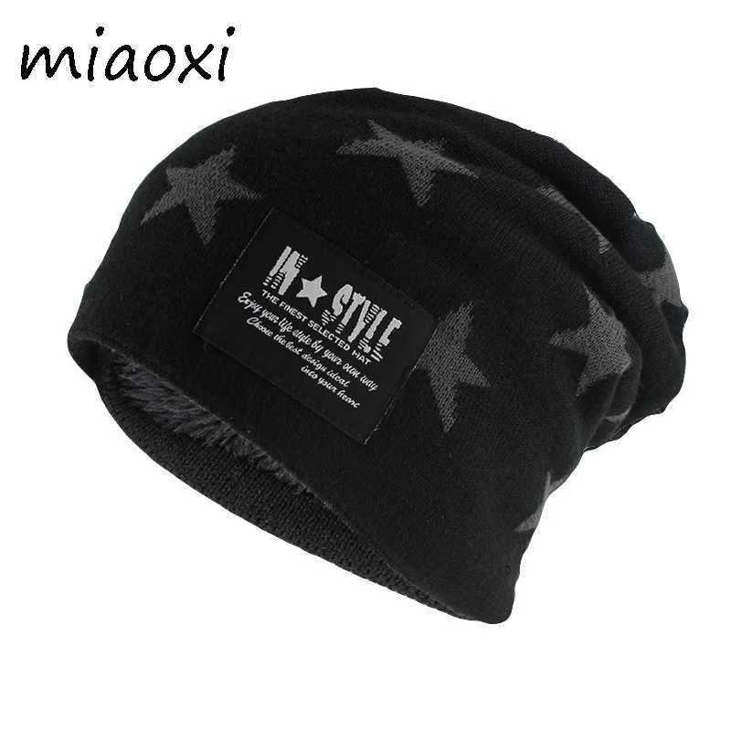 Beanie/Skull Caps Newly arrived adult fashion mens hats unisex casual Beanies Skullies winter warm brand letter knit Gorros Bonnet sales Q240403