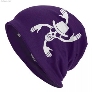 Beanie/Gorras de calavera Nico Robin Jolly Roger One Piece Bonnet Hats Otoño Invierno Ski Skullies Gorros Sombrero para hombres Mujeres Gorro de punto Spring Head Wrap CapsL231212