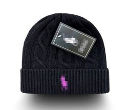 Gorros/Gorras de calavera Nieuwe mode Polo de invierno Gorro Gebreide Hoeden Equipos deportivos Honkbal Voetbal Basketbal Mutsen Caps Vrouwen en Mannen Top Caps C-1