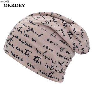 Bonnet / Casquettes de crâne OKKDEY Marque Femmes Hommes bonnet Chapeau Unisexe Automne et Hiver Chaud bonnet tricoté Dames De Mode skullies Hip-hop Bonnet Pour Hommes casquette J230518