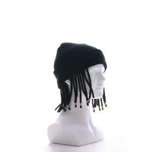 Beanie/Skull Caps Rap Reggae Koude Motorkap Mannen Hip Hop Gebreide Muts Dread Locks Hoed Mannen Sloten Pruik Pullover Hoed Mode Punk Mutsen voor Mannen 231007