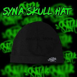 Banie / Capes de crâne Running World Skull 2023 Nouveau tricot Syna Boneie Hat Men Femmes Paragraphe Cap de qualité Y2K Bons de chaud J231130 358