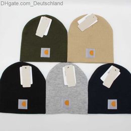 Bonnet/crâne casquettes couleur unie concepteur tricoté bonnets chapeaux hiver chaud Ski chapeau hommes femmes doux élastique casquette Z230818