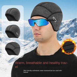 Bonnet/Crâne Caps Sombrero Hommes Femmes Hiver Coupe-Vent Chaud Rid Chaud Bonnet Casque Doublure Oreille Protection Polaire Couvre-chef Ski Casquette Imperméable Grand YQ240207