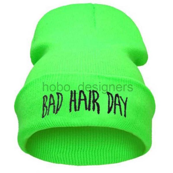 Banie / Capes de crâne Spring Automne Bad Hair Day Snap Back Boneies Chapeau tricot Hip Hop Sport hivern