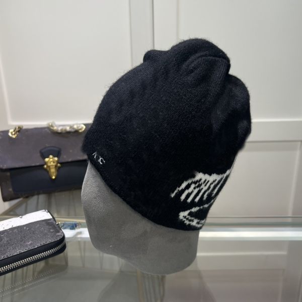 Bonnet/Crâne Casquettes Top marque Chapeau de créateur AC Automne/Hiver classique épais tricot chapeau élégant et chaud 2023 chapeaux de seau pour hommes