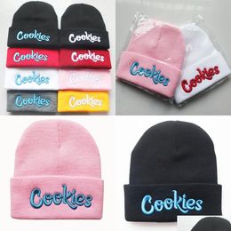 Beanie / Skull Caps Uni Invierno Otoño Letra corta Skl Bordado Gorros de punto Sombrero Hombres Mujeres Mantener caliente Frío 15 colores Drop Delivery Dhtws