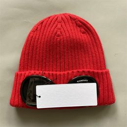 Bonnet/casquettes de crâne unisexe décontracté CP chapeau d'hiver côtelé tricot lentille coton bonnet rue Hip Hop casquettes tricotées 230905