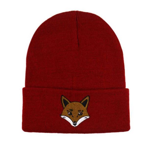 Gorro/calavera gorras winfox nuevo bordado animal gorra gorro de gorro sombreros de invierno para mujeres hombres gorra hip hop calavera capricon