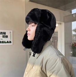 Beanie/Skull Caps Winter Dikker Warme Muts Russische Caps Mode Ushanka Oorklep Pilotenhoed Koreaanse Dames Trend Bomberhoed Verstelbaar 231128