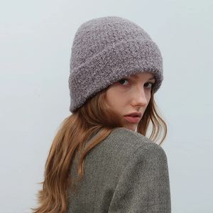 Beanie Skull Caps Vrouwen Mannen Herfst Winter Warm Beanie Hoed Effen Kleur Dame Mannelijke Stretch Gebreide Gehaakte Mutsen Cap voor 231216