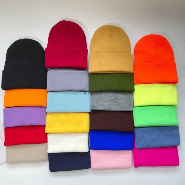 Gorro/gorras de calavera para mujer, gorro tejido de invierno para hombre, gorros de otoño para mujer, gorro más cálido, gorro informal para hombre, venta al por mayor YQ240207