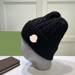 Muts winterhoed ontwerper MONCLIR hoed herfst en winter nieuwe gebreide wollen muts luxe gebreide muts officiële website versie 1:1 ambachtelijke casquette muts