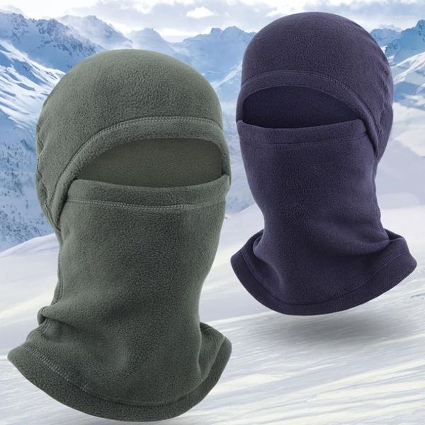 Bonnets 1 pc Automne Et Hiver Cyclisme Masque Thermique Multifonctionnel Halter Couverture Coupe-Vent Ski Chapeau Polaire Sport Chaud Tête Cravates