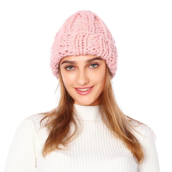 Gorros Beanie/Gorras de calavera 2023 para mujer, Gorro grueso y cálido de punto, Gorros de invierno para rosa y gris, Gorros suaves negros para exteriores para mujer