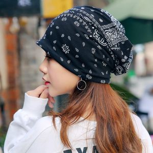 Beanies Beanie/Skull Caps Ethnic Style Japanse Wind Europe Paisley Patroon Pullover Cap Zwangerschaps zomer Breathable Cool Dunne kant