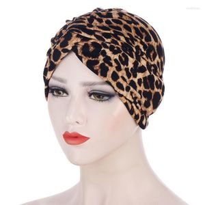 Beanies Beanie/Skull Caps Fashion Hats For Women Multifunction Floral Twist Scarf Hat Baotou Print Leopard Moslimhoofdsnelheid 210 OLIV22